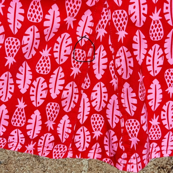 Rip Skirt Hawaii Cover Up Activewear Wrap Skirt In Red & Pink Sz S - Picture 13 of 13